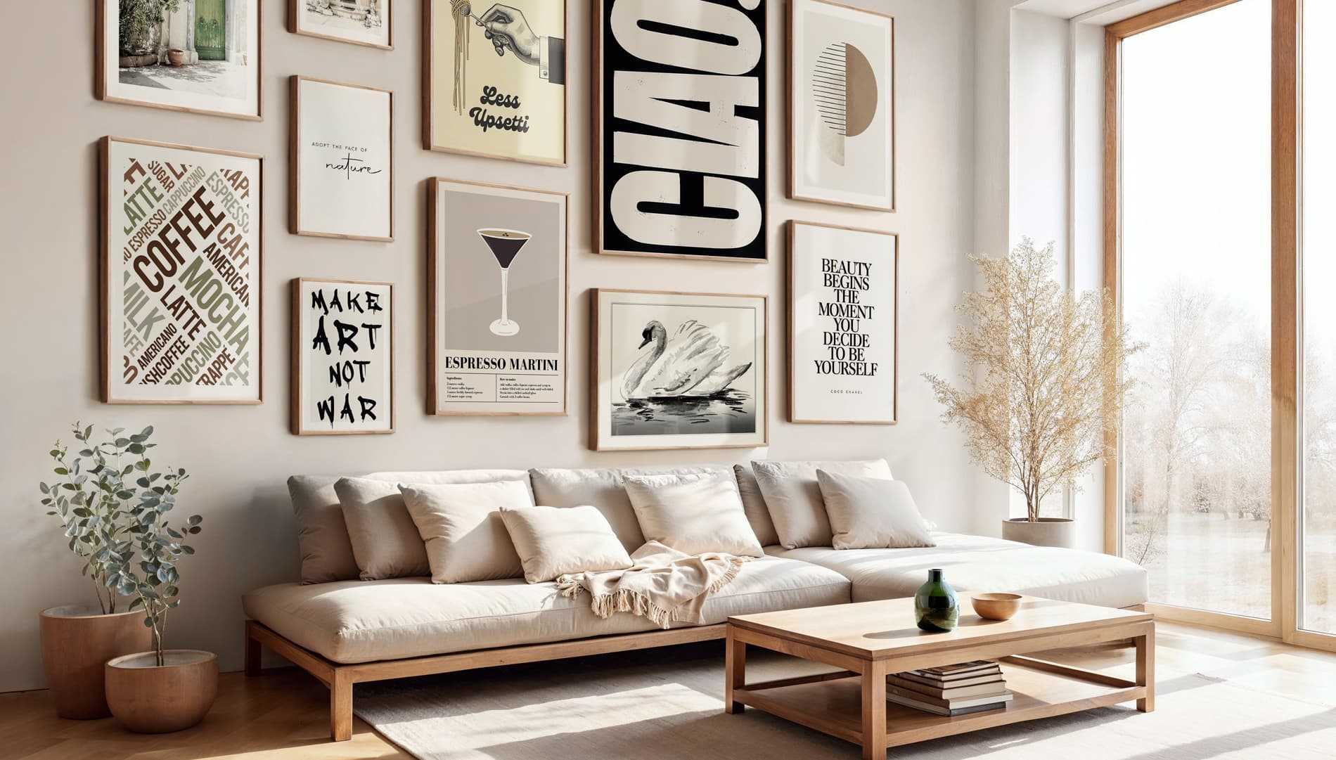 Posters met tekstopdruk Posters